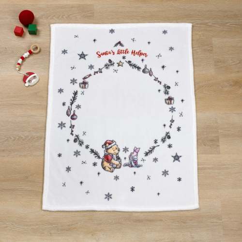Disney Winnie the Pooh and Piglet White, Red, and Green Christmas Holi – NoJo Baby