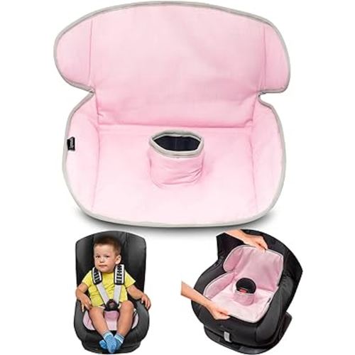 Car Seat Protector for Potty Training | Piddle Pad Cover from Spillages, Nappy Leaks & Toilet training| Fits all carseat & buggy, age: 6m-4 years old |Keeps seat Clean & dry! (Pink)