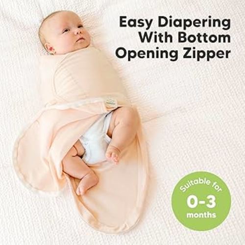 3-Pack Baby Swaddle Sleep Sacks with Zipper - Organic Swaddles for Newborns 0-3 Months, Baby Girls, Boys, Soft & Durable Nursery Newborn Sleep Sack, Easy Diaper Change Swaddling Blanket (Angelic) : Amazon.com.au: Baby