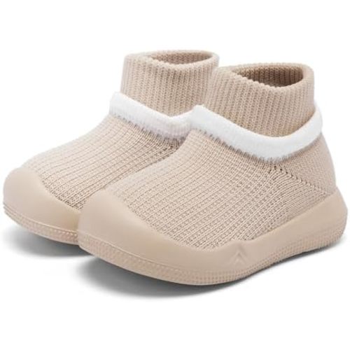 Baby Sock Shoes With Grip - Infant First Walker Shoes for Girls and Boys - Toddler Slipper Non Slip