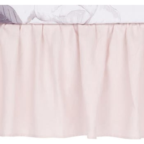 Floral Garden Linen Shirred Crib Skirt/Dust Ruffle