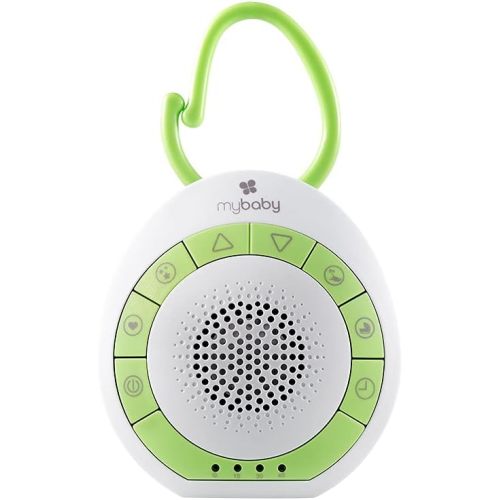 MyBaby Baby Sound Machine, White Noise Sound Machine for Baby, Travel and Nursery. 4 Soothing Sounds, Integrated Clip, Small and Lightweight. Great for Baby Registry Searches