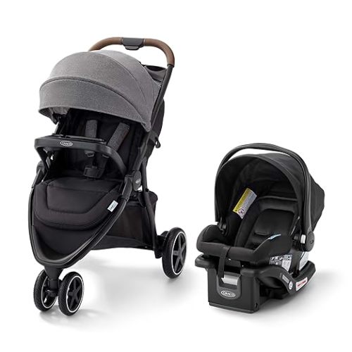 Graco Outpace LX All-Terrain Travel System - includes SnugRide 30 Lite Infant Car Seat, Briggs, High-Performance Stroller/Car Seat Combo, Practical & Durable