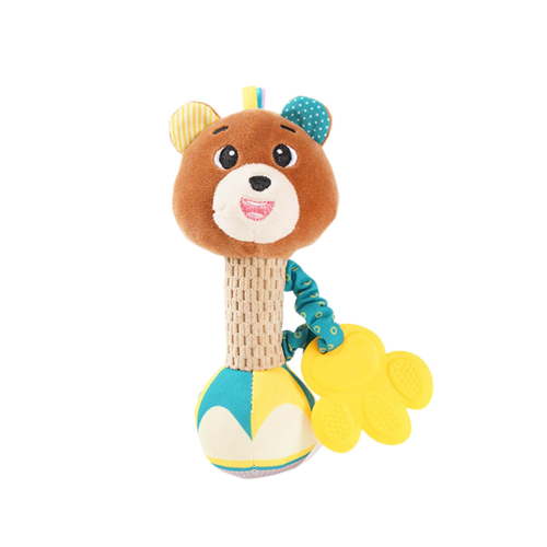 YAMB Baby Rattles 0-6 Months,Animal Theme Baby Soft Rattles Shaker,Hand Grab Sensory Shaker,Teething Toys Sensory Soft Stuffed Plush Animal Toys for 0 3 6 9 12 Months Newborn Toys