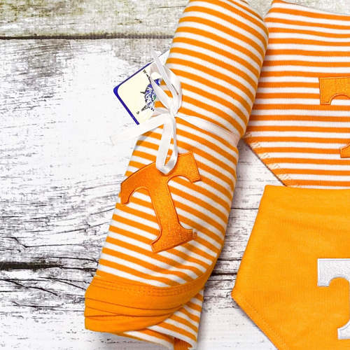 Tennessee Vols Stripe Baby Blanket – Sew Sudberry