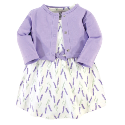Touched By Nature Toddler Organic Dress and Cardigan Set, Lavender, 2-Pack | Baby and Toddler Clothes, Accessories and Essentials