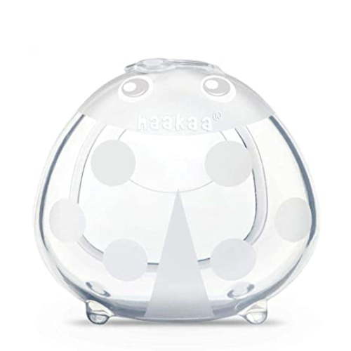 haakaa Ladybug Silicone Milk Collector, Grey, 75 ml, BPA, PVC and Phthalate-free