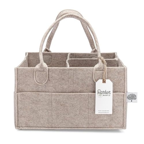 Parker Baby Diaper Caddy - Oatmeal, Regular