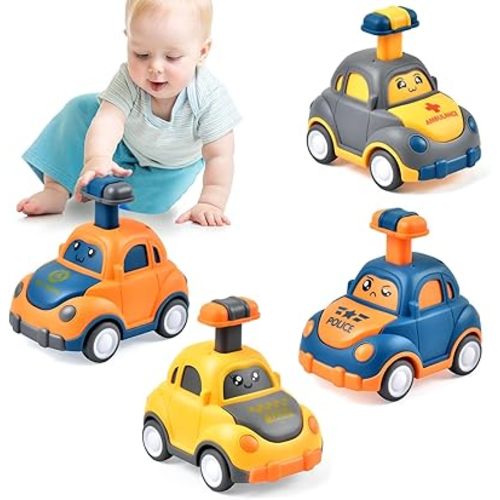 Car Toys for Toddlers 1 2 3 Year Old Boy Girl First Birthday Gifts for Toddler Toys Age 1 2 3 Year Old Boy Birthday Gift for Infant Toddlers