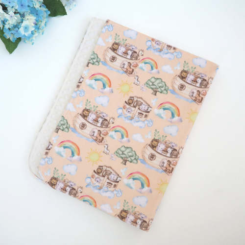 Baby & Toddler Minky Blanket - Noah's Ark – Honey Lemonade