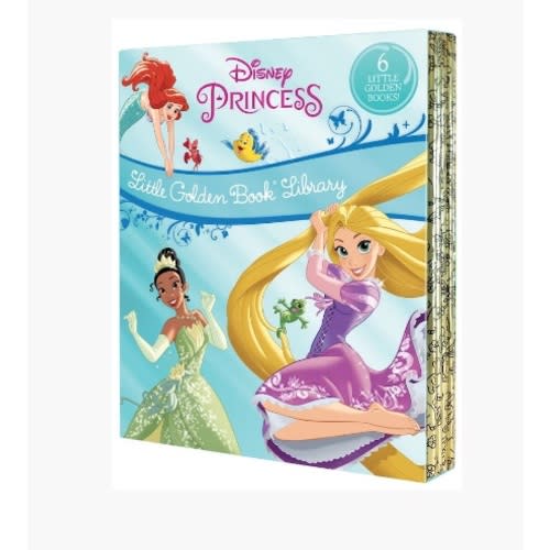 Disney Princess Little Golden Book Library (disney Princess): Tangled; Brave; The Princess And The Frog; The Little Mermaid; Beauty And The Beast; Cinderella | Indigo