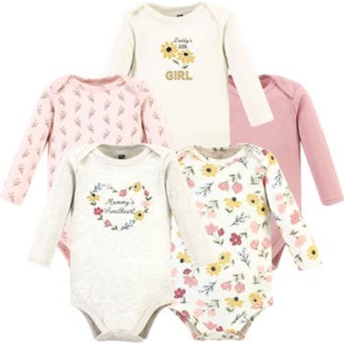 Essential Long-Sleeve Cotton Bodysuit Set, 3-6M