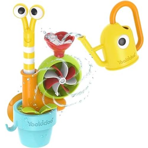 Yookidoo Toddler Baby Bath Toy (Ages 1-3) Pop-up Snail Sprinkler - Garden Adventure Set with Watering Can (Mold Free) Attach to Any Tub or Shower Fun for Bath time - Great for Boys,Girls,& Kids : Toys & Games