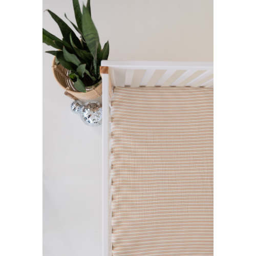 Retro Stripe | Mini Crib Sheet