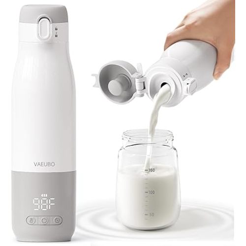 Portable Bottle Warmer, Nano Film Heating 12 oz,Reservation Function, Fast Charging,55WPower,9000mAhLarge Capacity Lithium Battery,Anti-Dry and Anti-Burn Baby Travel Warmer