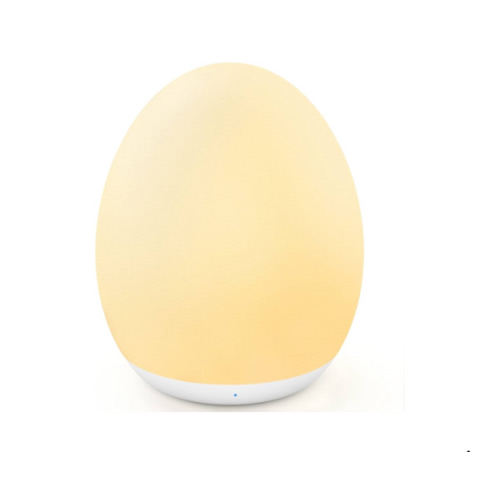 MediAcous Night Light for Kids, Baby Egg Light for Nursery, 7 Colors Changing & Stepless Dimming, Soft Silicone Touch Night Lamp with 1 Hour Timer, Rechargeable Nursery Night for Breastfeeding