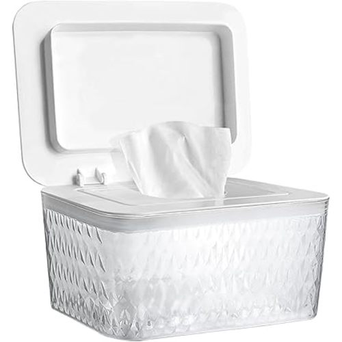 Wet Baby Wipes Dispenser - Large Capacity Wipe Holder Seal-Designed Dust-Proof Wet Wipes Container Keep Diaper Wipes Fresh