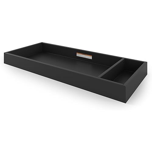 Child Craft Legacy Changing Table Topper, Convert Dresser into a Changing Table Surface, Securely Attaches, Non-Toxic, Baby Safe Finish (Caviar Black)