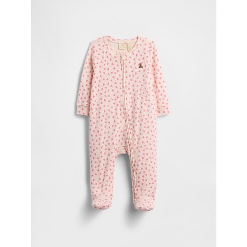 Baby Print Two-Way Zip One-Piece