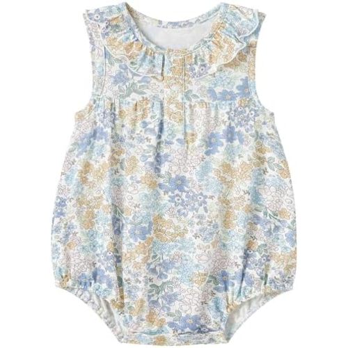 pureborn Baby Girls Boys Bodysuit Super Soft Cotton Romper 0-24 Months