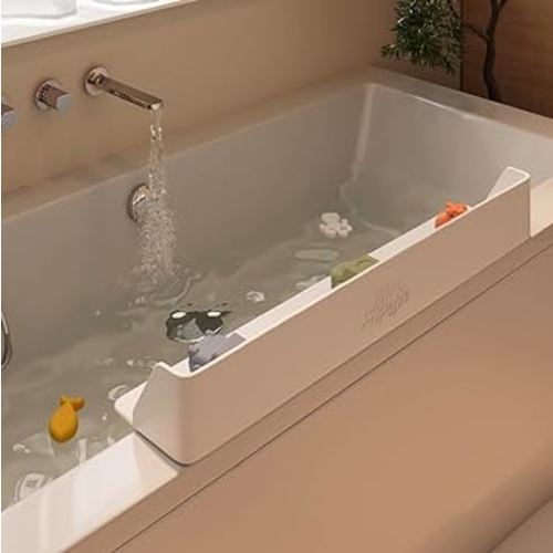 Play Pad w/ Splash Guard>Suction Cup to tub>Walls Help Keep Water in The tub and Off The Floor>3’ Play Shelf for Creative Play and Storage> (Cloud)