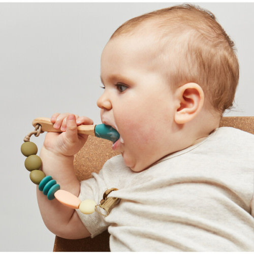 Dewdrop Pacifier Clip - January Moon | Maisonette