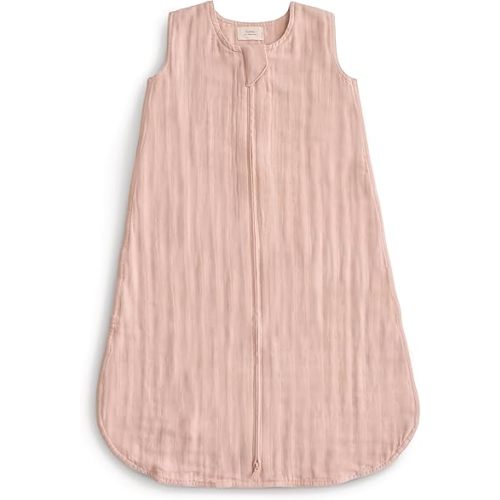 mushie Baby Wearable Blanket | 100% Organic Cotton Muslin | Sleeping Bag for Infants (Blush)