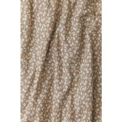 Cream Floral Crib Sheet