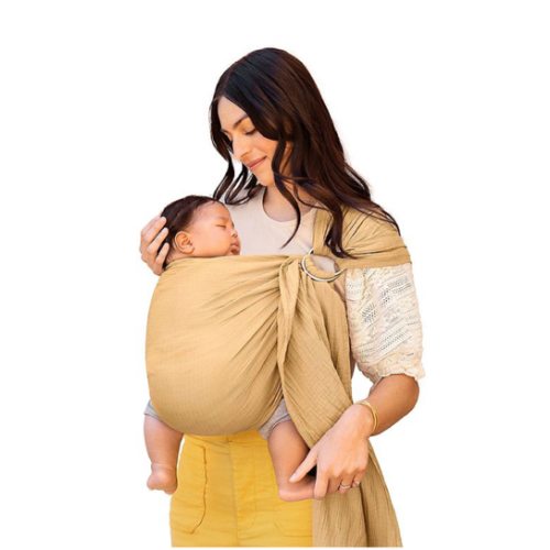 Ring Sling Double Gauze - Saffron
