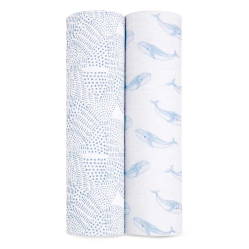 Oceanic Organic 2-Pack Muslin Swaddles