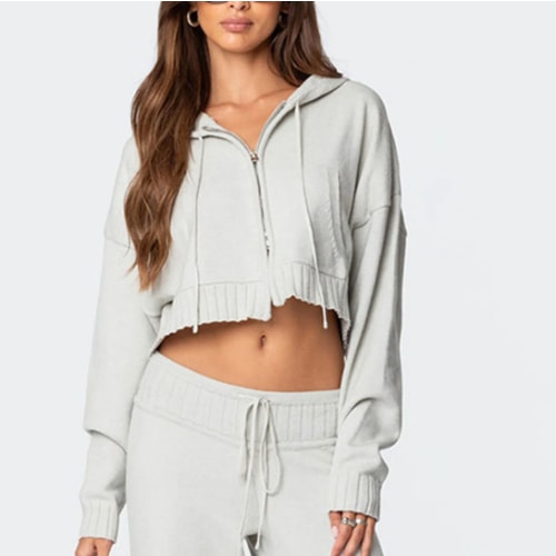 Edikted Russell Knit Hooded Cardigan | PacSun