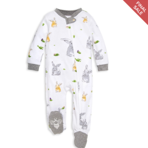 Bunny Trail Organic Cotton Loose Fit Footed Sleep & Play