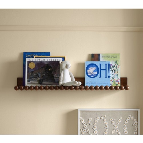 Chris Loves Julia Turned Wood Book Ledge (36") | Pottery Barn Kids
