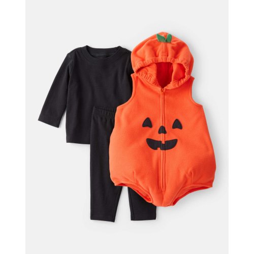 Baby 3-Piece Pumpkin Halloween Costume - Orange/Black - Carter's | Carter's