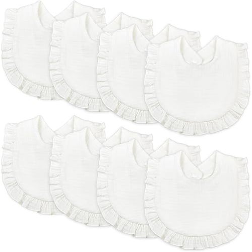Baby Bibs Muslin Drool Teething Drooling Bibs for Baby Girl Boy Muslin Cotton