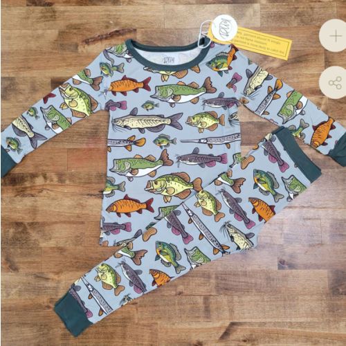 Blue Fresh Water Fish Bamboo Set - DLM Leather