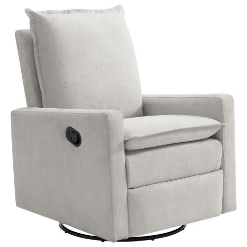 Nursery Swivel Push Back Rocker Recliner in Sand