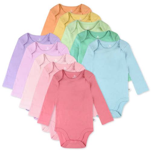 10-Pack Organic Cotton Long Sleeve Bodysuits | Honest Baby Clothing