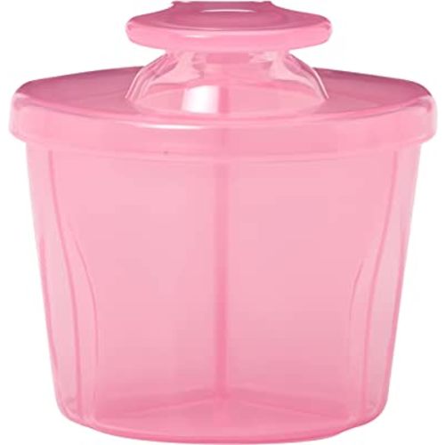 Dr. Brown's Baby Formula Dispenser with Snap-On Lid for On-the-Go Feedings,Milk Powder Dispenser for Traveling with Infant,Pink