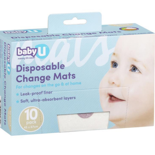 Buy Baby U Disposable Change Mats 10 Pack Online at Chemist Warehouse®