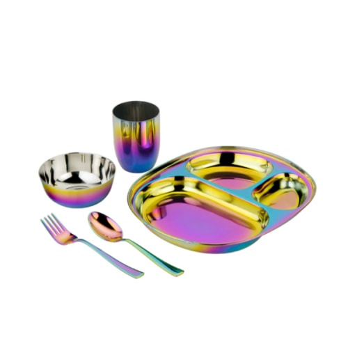 Ahimsa Stainless Steel Dish Set for Kids – AHIMSA®