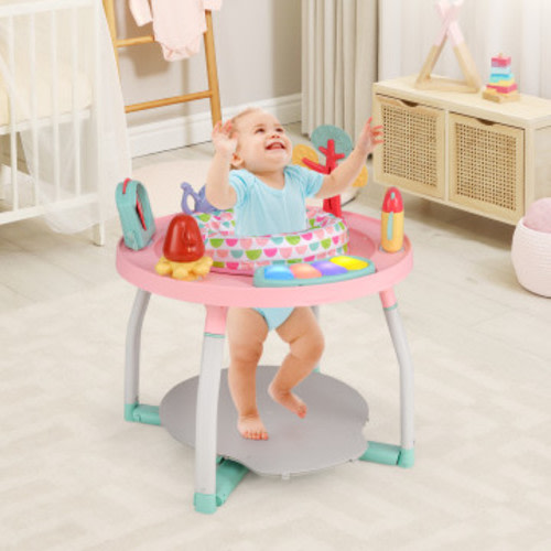 5-in-1 Baby Activity Center Interactive Bounce Seat with Removable Toys