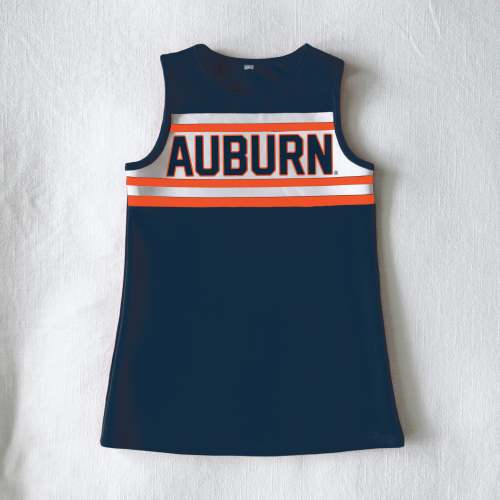 The Auburn University | Navy Classic Cheer Dress – Scarlet & Gold