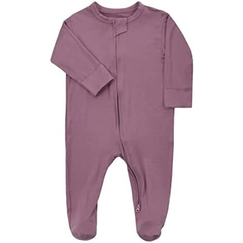 Aablexema Baby Footie Pajamas Zipper - Rayon from Bamboo Infant Footed Pjs with Mittens Sleepwear Jammies