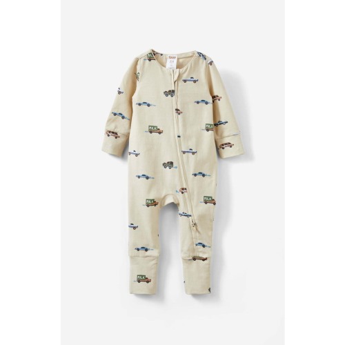 The Billie Long Sleeve Zip Romper