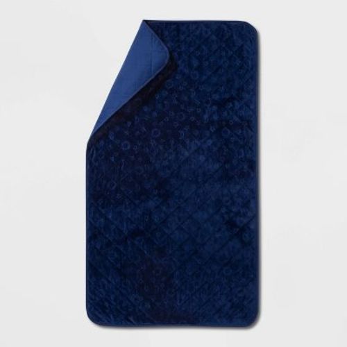Waterproof Sleep Anywhere Kids' Pad Blue - Pillowfort™: Twin Mattress Pad, Waterproof, Velvet, Oeko-tex Certified
