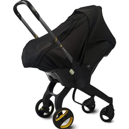 Car Seat Cover for Babies Sunshade Protection - CarSeat-Covers Canopy w/Privacy Sun Shade & Peep Window Breathable & Stretchable,Protects Newborn Baby from UV Ray, Dust &Insects for Infants Carseat