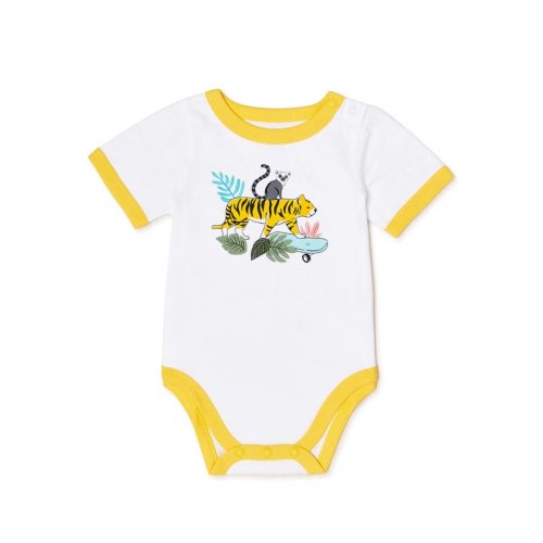 Garanimals Baby Boys Short Sleeve Graphic Bodysuit, Sizes 0 Months-24 Months
