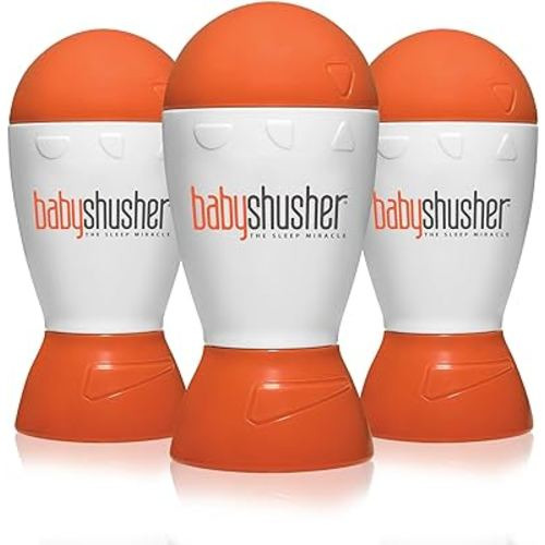 (3-Pack) Baby Shusher - The Original Shhh Calming Sound Machine for Baby | Stops Fussy Crying Spells | For Parents, Grandparents, Photographers & Daycares | Portable for Travel | 15 or 30 minute Timer