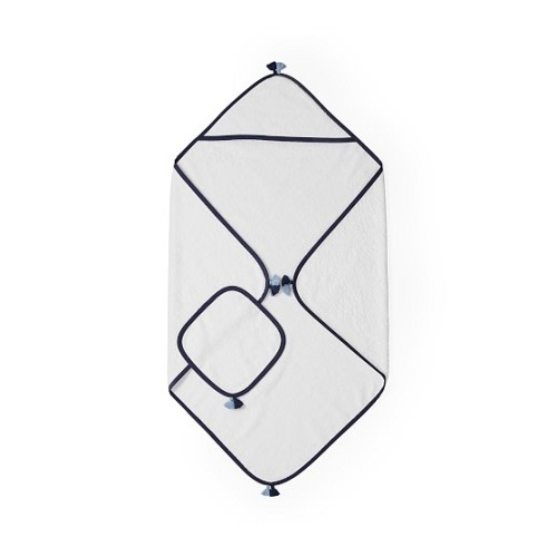 Tassel Organic Baby Hooded Towel & Washcloth | Pottery Barn Kids